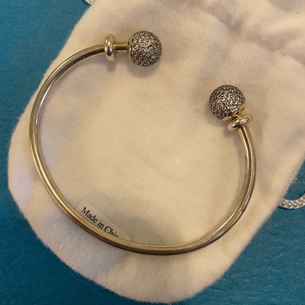 Pandora Pave Open Bangle